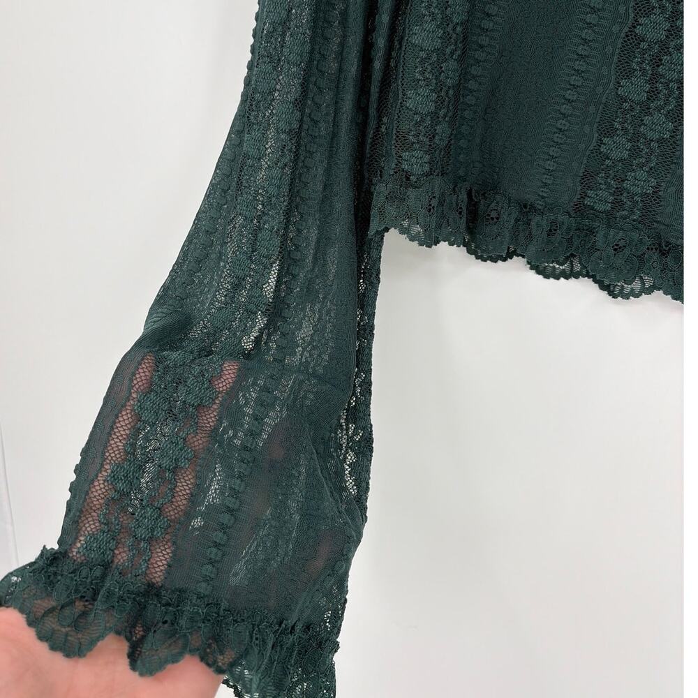 Altare'd State Lace Whimsigoth Womens Top Sz XL Y2K Babydoll Fairy Bell Forest - Picture 4 of 10